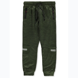 Boy's Pro Athlete Fleece Jogger Pants in Olive