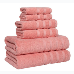 Elysium 6-Piece Turkish Towel Set - Coral