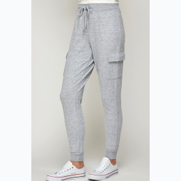 Women's TERRY BOYFRIENDS OVERSIZED JOGGER Pant - In Heather Grey