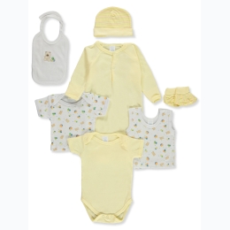 Big Oshi Newborn Baby 7pc Layette Gift Box Set in Yellow