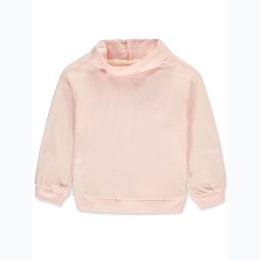 Girl's Sammy & Nat Funnel Neck Sweatshirt in Pale Pink - Sizes 5-8