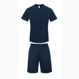 Men's  Premium Heavy Weight Single Jersey Short Set - 4 Color Options