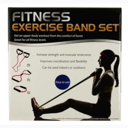 Fitness Exercise Band Set with Storage Bag