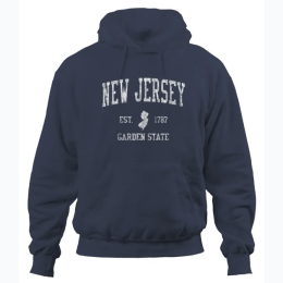 Unisex Classic Logo Hoodie - New Jersey The Garden State - 3 Color Options