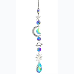 Jeweled Star, Moon, Planet & Sun Suncatcher - 16" L