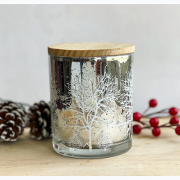 11 oz. Winter Scene Glimmer Jar - Winter Hug