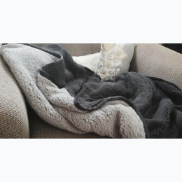 Rainforest Reversable Sherpa Throw Blanket - 2 Color Options