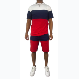 Men's 2 Piece Colorblock Short Set - 2 Color Options