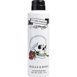 Men's Ed Hardy Skulls & Roses Deodorant Spray for Men - 6 oz