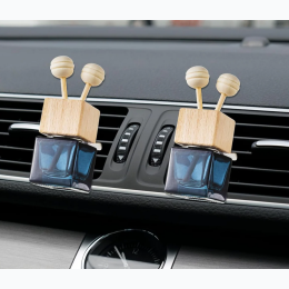 Glass Cube Car Fragrance Oil Diffuser - Vent Clip Style