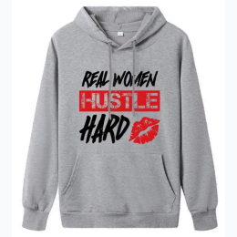 Women's  - Real Women Hoodie in Grey