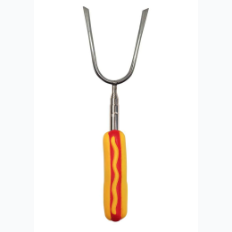 Extendable Hot Dog Cushion Grip Campfire/BBQ Roasting Fork