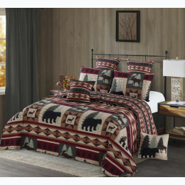 Virah Bella® Collection - Quilt Set: Full/Queen - Wildlife Patch