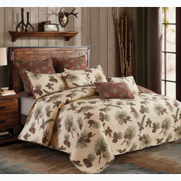 Virah Bella® Collection - Phyllis Dobbs™ "Forest Pines" Quilt Set - King Size