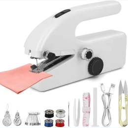 Handheld Mini Sewing Machine – Two Gear for Quick Stitch – Battery or USB Powered