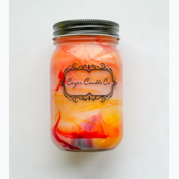 16 oz. Mason Jar Candle - Cozy Fireside