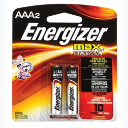 Energizer Alkaline AAA Batteries - 2 Pack