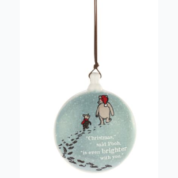 Winnie Pooh Brighter with You Disc Ornament