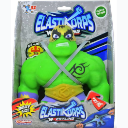 Glow In The Dark Maxy Gamma (Lottatore Verde) Stretch Elastikorps Fighter Figure - Green