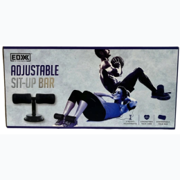 EDX Adjustable Sit Up Bar with Foam Pad and Flip Lock