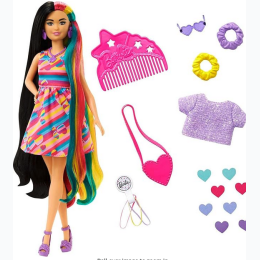 Mattel Barbie Fab Totally Hair Doll - Hearts - Themed