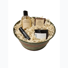 All Natural Facial Skin Care Gift Set Basket