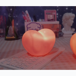 Valentine's Day LED Heart-Shaped Nightlight in Pink