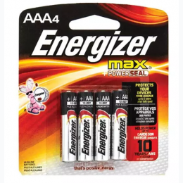 Energizer Alkaline AAA Batteries - 4 Pack