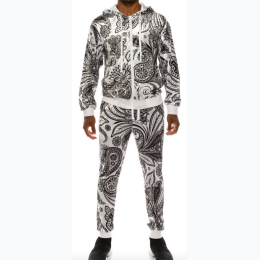 MEN'S BIG PAISLEY VELVET SET