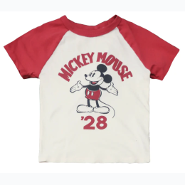 Toddler Licensed Mickey Mouse T-Shirt in White