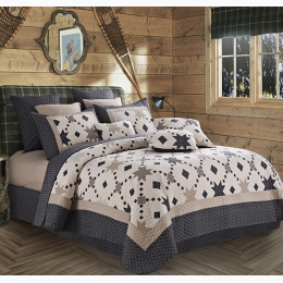 Midnight Star 3 Piece Quilt Set - Full/Queen Size