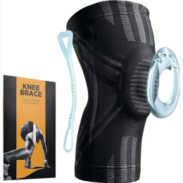 APRUT Knee Brace with Patella Gel Pad & Side Stabilizers – SIZE LARGE