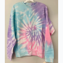 Adult Tie Dye Crewneck Sweatshirt - Berry Swirl