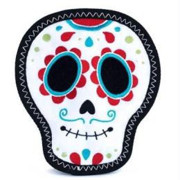 Zippy Paws Z-Stitch Santiago the Sugar Skull Durable Dog Toy