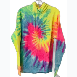 Adult Tie Dye Pullover Hoodie - Seafoam Multi