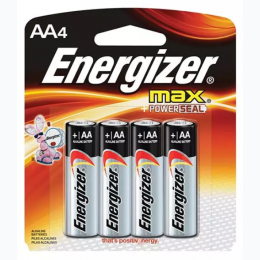 Energizer Alkaline AA Batteries - 4 Pack