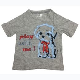 Toddler Sizes 2 - 3 Graphic T-Shirt - Play With Me - 2 Color Options