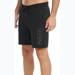 Men's Famous Brand Athletic Boxed Logo Cotton Fleece Shorts - 3 Color Options