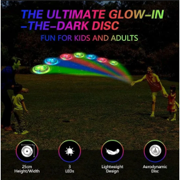 49 LED Light-Up Lightweight Flying Disc - Colors Vary