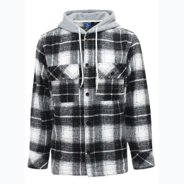 Men's Hooded Flannel Overshirt