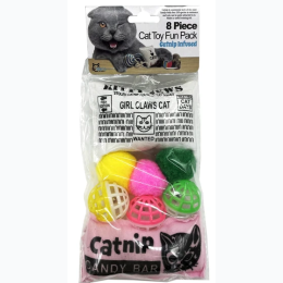 8 Piece Catnip Infused Cat Toy Set - Styles Vary