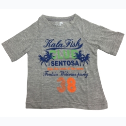Toddler Size 2 Graphic T-Shirt - Club Sentosa - in Grey
