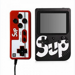 2 Play Support Retro Classic SUP Game Box Portable Handheld Game Console - In Black