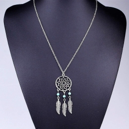 Dream Catcher Pendant Necklace - 18" L