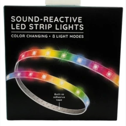 Sound Reactive 3 Foot Color Changing LED Light Strip