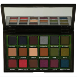 City Color Grunge 18-Shade Eyeshadow Palette