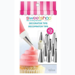 Sweetshop 12 Count Cake Decorating Tips