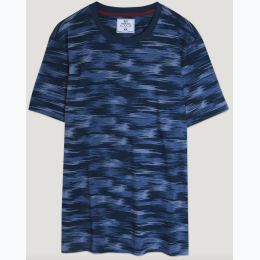 Men's Brushed Camo Crew in Blue