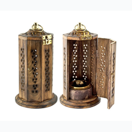 Brass Screen Charcoal Tower Burner for Resin Incense