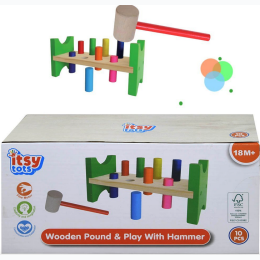 Itsy Tots Wooden Pound N Play with Hammer